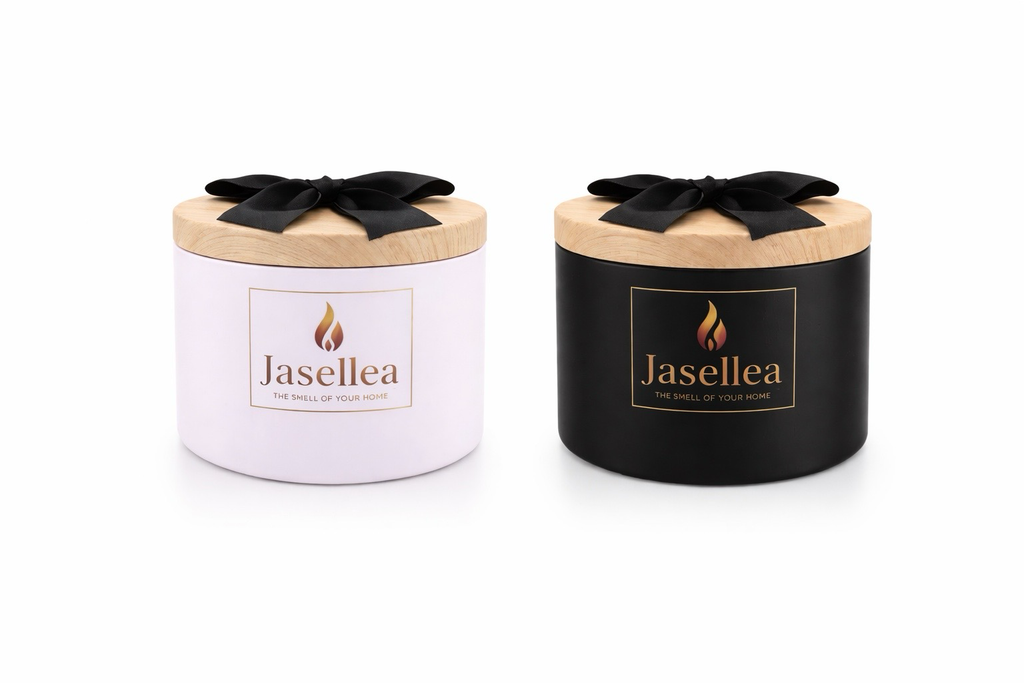 Zestaw 2 świece zapachowe Soczysta pomarańcza, Sorbet cytrynowy z miętą 200 g x2 | Jasellea