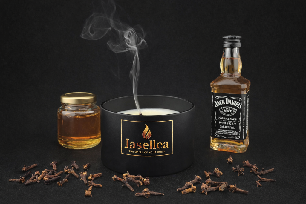 Zestaw 2 świece zapachowe sojowe Whisky i miód, Las po burzy 200 g x2 | Jasellea