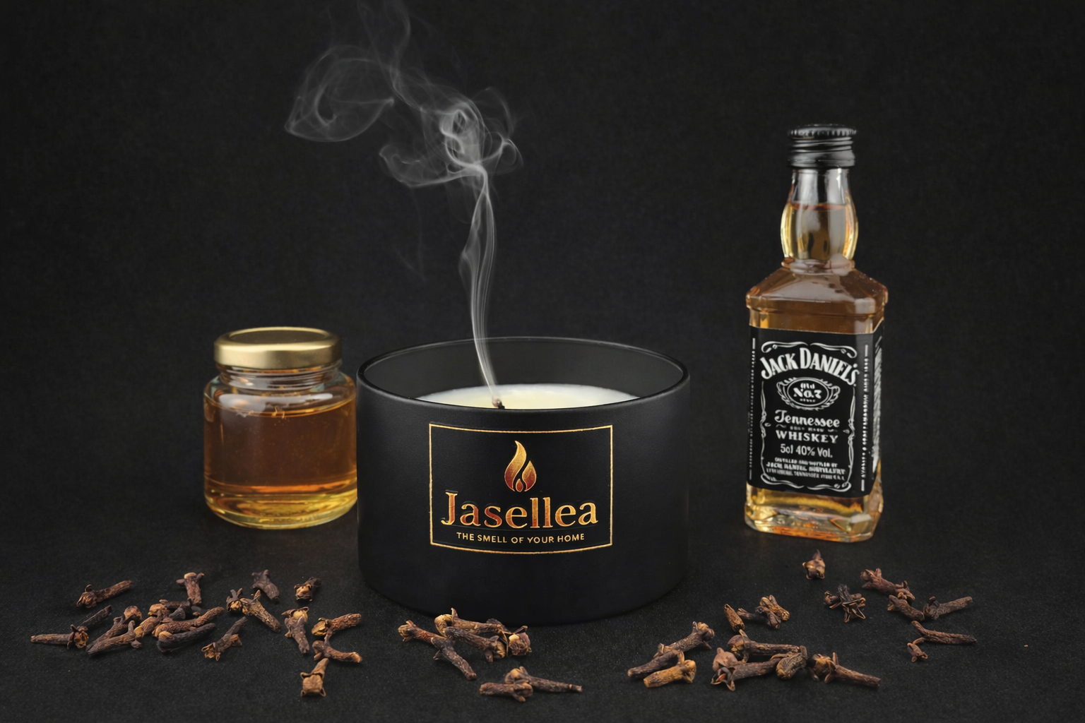 Świeca zapachowa sojowa Whisky i miód 200 g | Jasellea