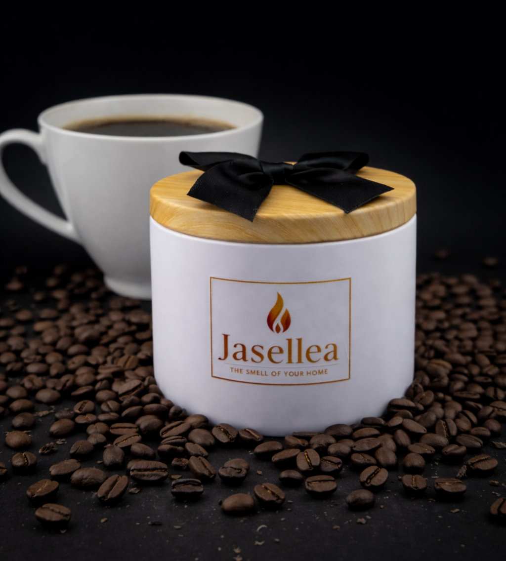 Świeca zapachowa sojowa Poranna kawa 200 g | Jasellea