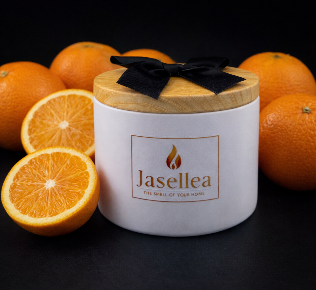 Świeca zapachowa sojowa Soczysta pomarańcza 200 g | Jasellea