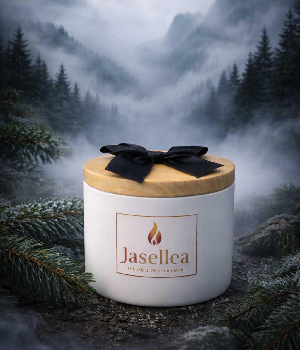 Świeca zapachowa sojowa Górska mgła 200 g | Jasellea